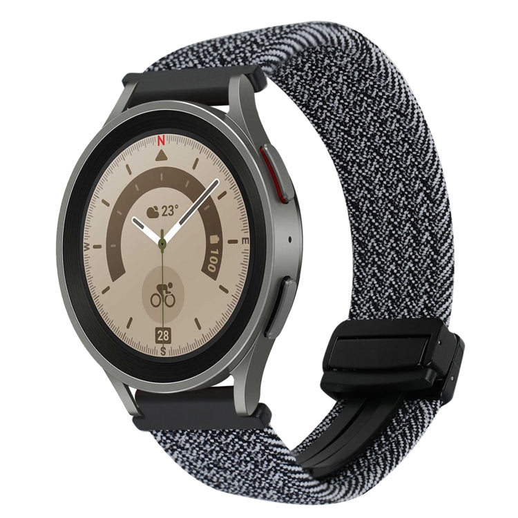 20mm 磁扣編織錶帶，適用於 Samsung Galaxy Watch 5 Pro，適用於 Samsung Gear Sport