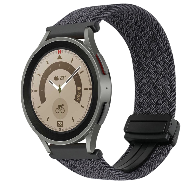 20mm 磁扣編織錶帶，適用於 Samsung Galaxy Watch 5 Pro，適用於 Samsung Gear Sport