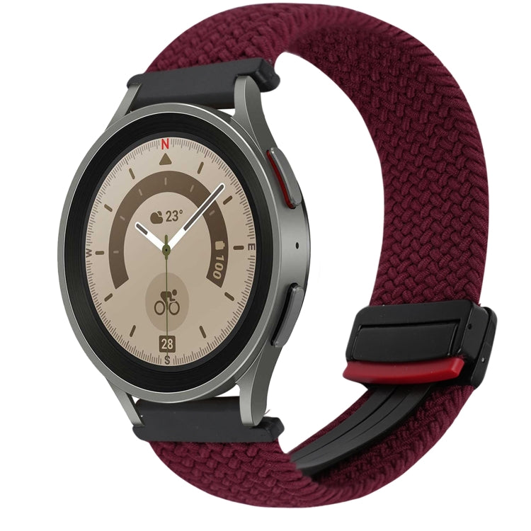 20mm 磁扣編織錶帶，適用於 Samsung Galaxy Watch 5 Pro，適用於 Samsung Gear Sport