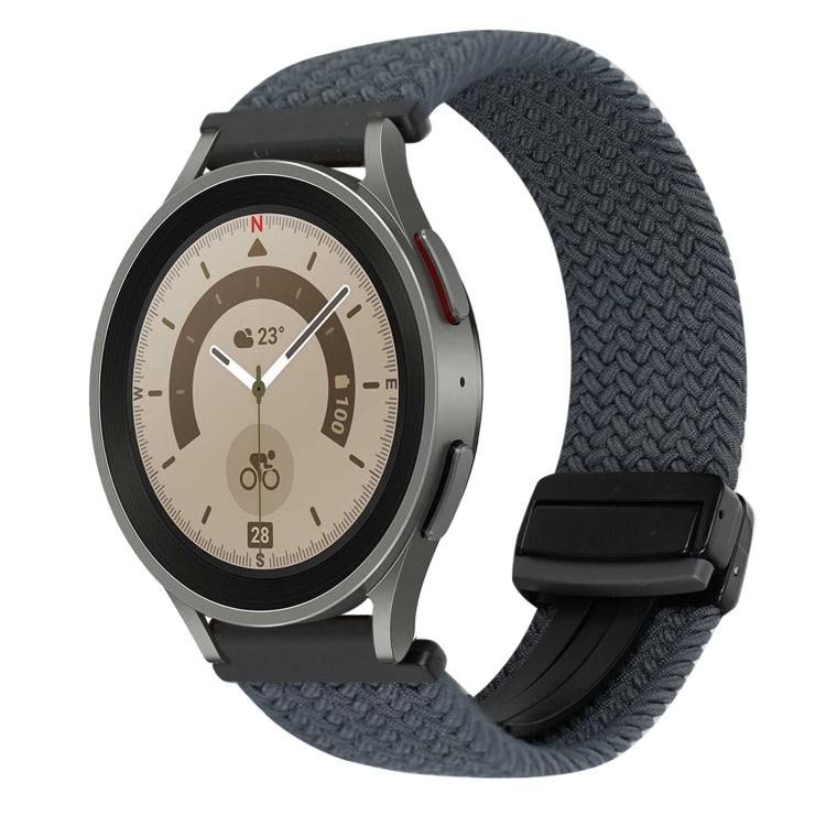 20mm 磁扣編織錶帶，適用於 Samsung Galaxy Watch 5 Pro，適用於 Samsung Gear Sport