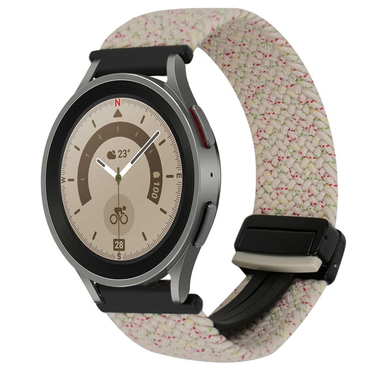 20mm 磁扣編織錶帶，適用於 Samsung Galaxy Watch 5 Pro，適用於 Samsung Gear Sport