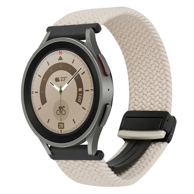 20mm 磁扣編織錶帶，適用於 Samsung Galaxy Watch 5 Pro，適用於 Samsung Gear Sport