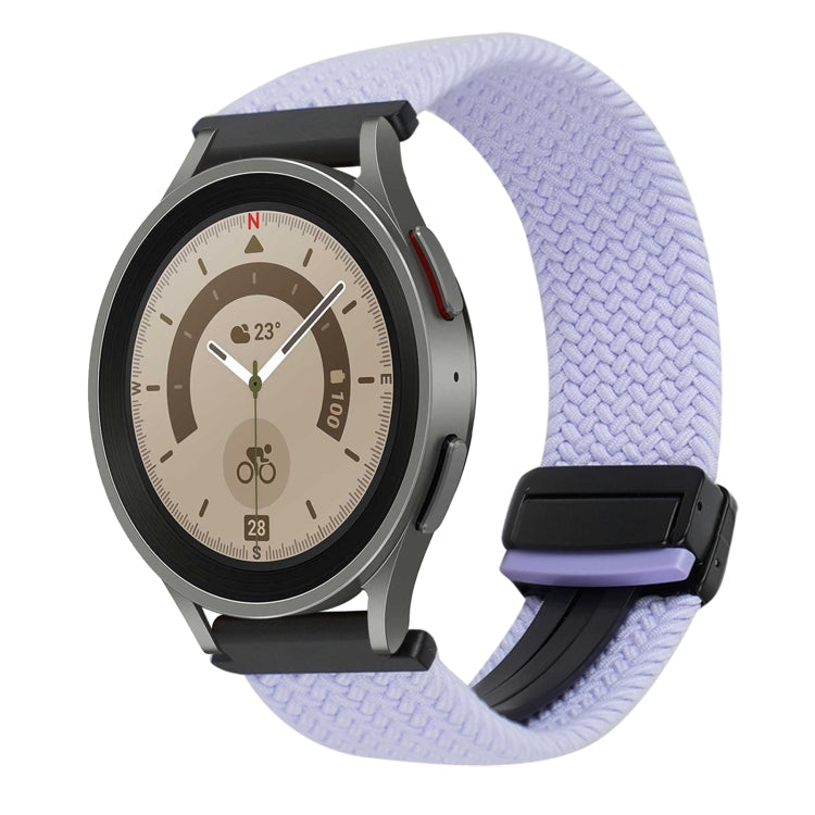 20mm 磁扣編織錶帶，適用於 Samsung Galaxy Watch 5 Pro，適用於 Samsung Gear Sport