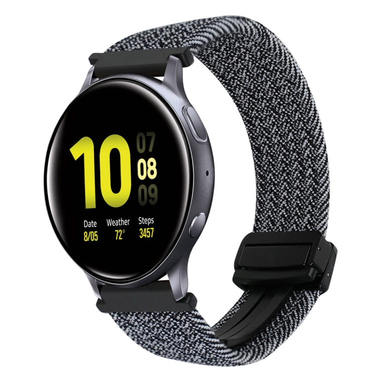 20mm磁性扣編織錶帶，適用三星Galaxy Watch Active 2，適用三星Galaxy Watch 3 41mm