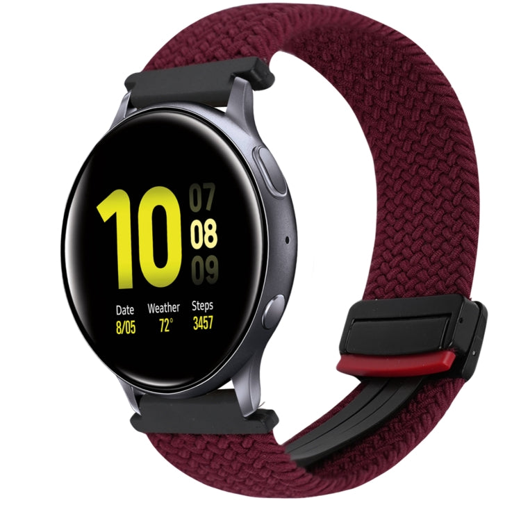20mm磁性扣編織錶帶，適用三星Galaxy Watch Active 2，適用三星Galaxy Watch 3 41mm