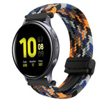 20mm磁性扣編織錶帶，適用三星Galaxy Watch Active 2，適用三星Galaxy Watch 3 41mm
