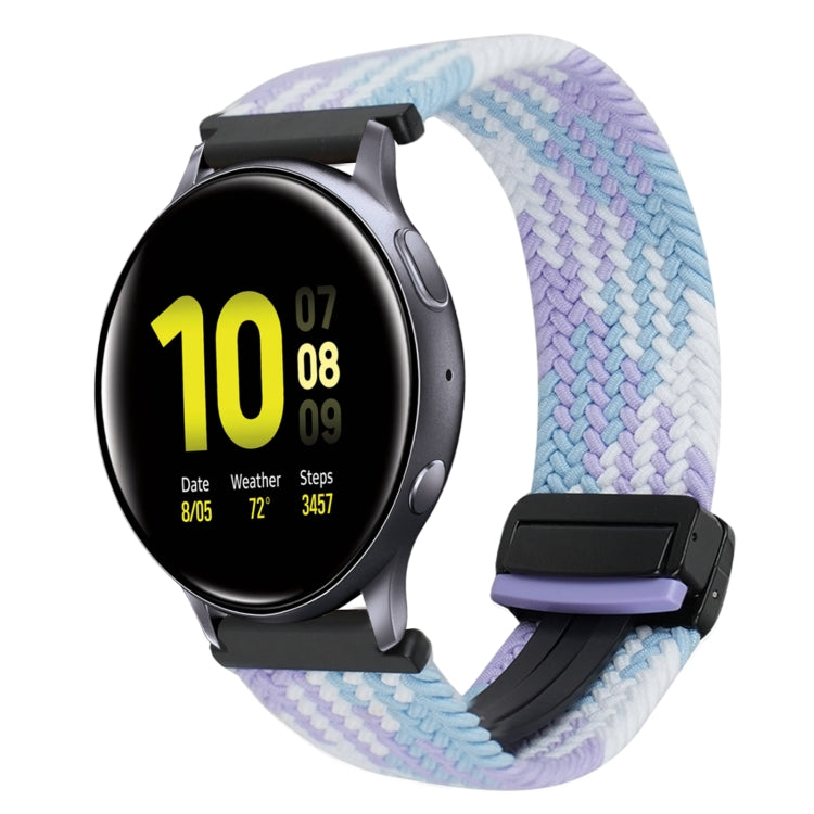 20mm磁性扣編織錶帶，適用三星Galaxy Watch Active 2，適用三星Galaxy Watch 3 41mm