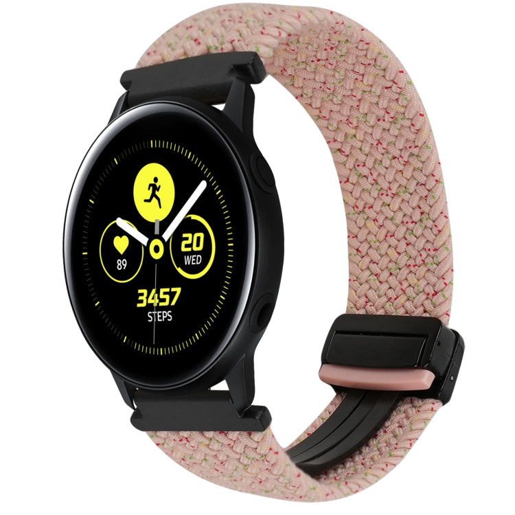 20mm磁性扣編織錶帶，適用三星Galaxy Watch Active，適用三星Galaxy Watch 42mm