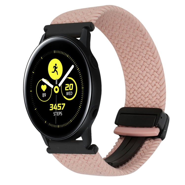 20mm磁性扣編織錶帶，適用三星Galaxy Watch Active，適用三星Galaxy Watch 42mm