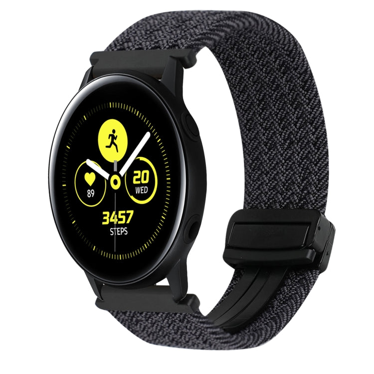 20mm磁性扣編織錶帶，適用三星Galaxy Watch Active，適用三星Galaxy Watch 42mm