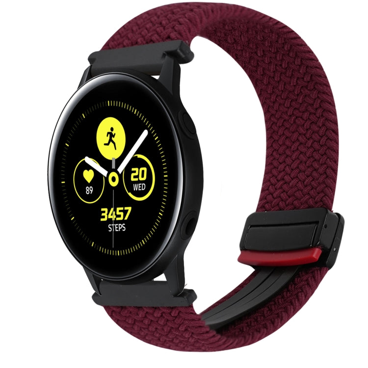 20mm磁性扣編織錶帶，適用三星Galaxy Watch Active，適用三星Galaxy Watch 42mm