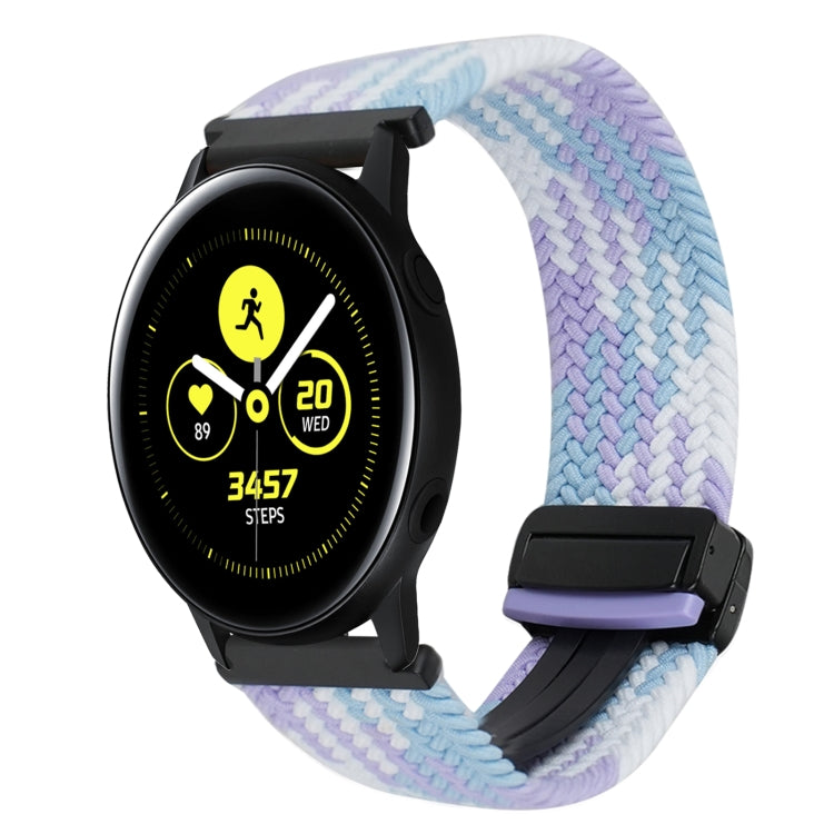 20mm磁性扣編織錶帶，適用三星Galaxy Watch Active，適用三星Galaxy Watch 42mm