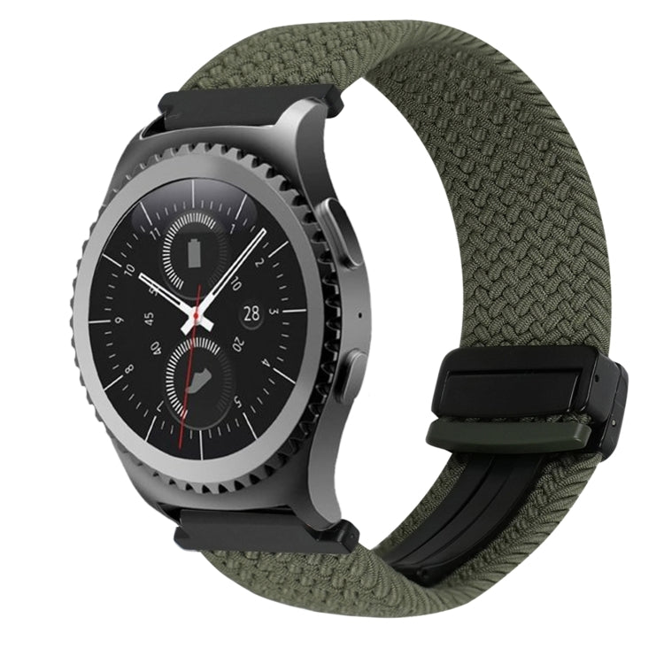 20mm Magnetic Buckle Braided Watch Strap, For Samsung Gear S2 Classic, For Samsung Galaxy Watch 7