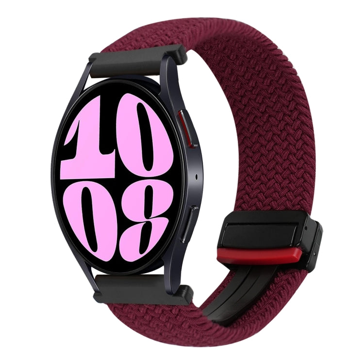 20毫米磁扣編織錶帶，適用於Samsung Galaxy Watch 6，適用於Samsung Galaxy Watch 5