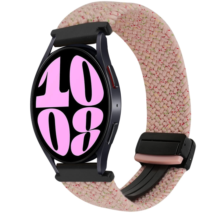 20毫米磁扣編織錶帶，適用於Samsung Galaxy Watch 6，適用於Samsung Galaxy Watch 5