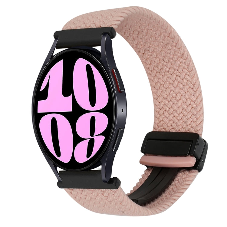 20毫米磁扣編織錶帶，適用於Samsung Galaxy Watch 6，適用於Samsung Galaxy Watch 5
