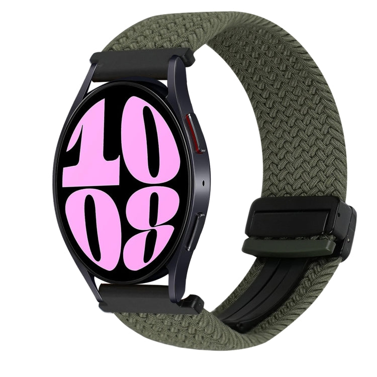 20毫米磁扣編織錶帶，適用於Samsung Galaxy Watch 6，適用於Samsung Galaxy Watch 5