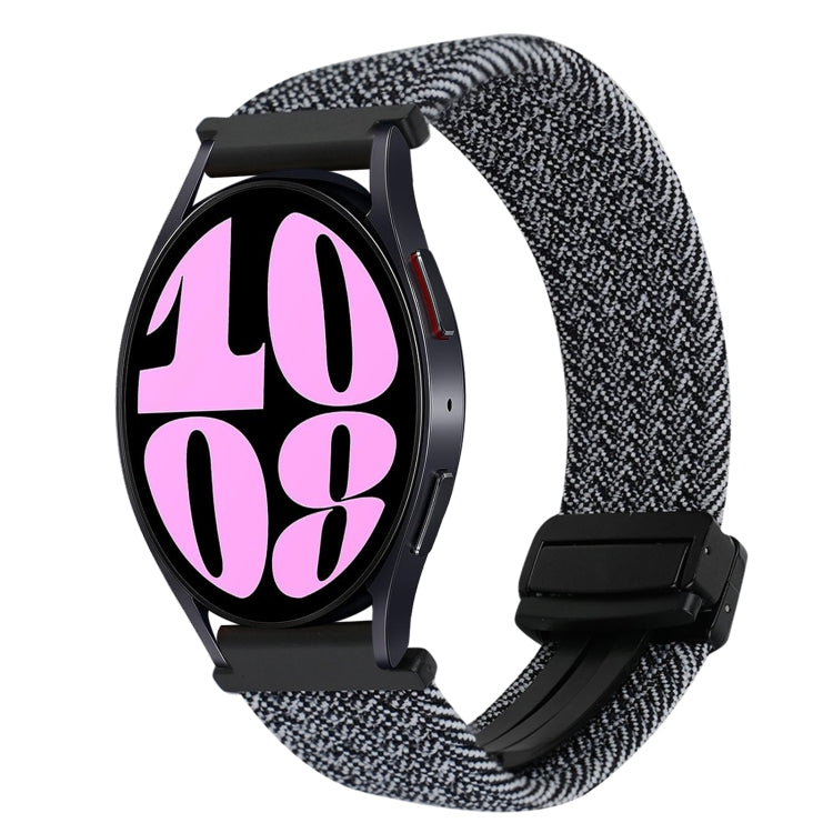 20毫米磁扣編織錶帶，適用於Samsung Galaxy Watch 6，適用於Samsung Galaxy Watch 5
