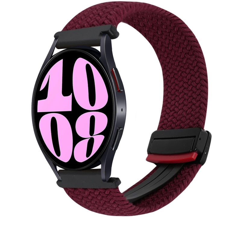 20毫米磁扣編織錶帶，適用於Samsung Galaxy Watch 6，適用於Samsung Galaxy Watch 5