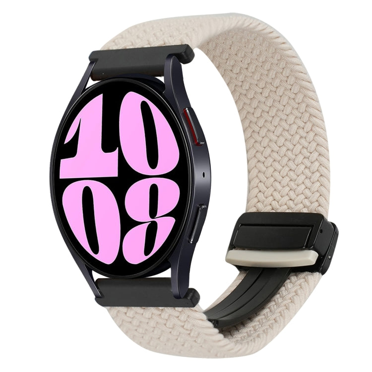 20毫米磁扣編織錶帶，適用於Samsung Galaxy Watch 6，適用於Samsung Galaxy Watch 5