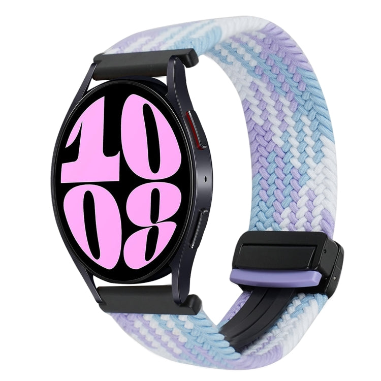 20毫米磁扣編織錶帶，適用於Samsung Galaxy Watch 6，適用於Samsung Galaxy Watch 5