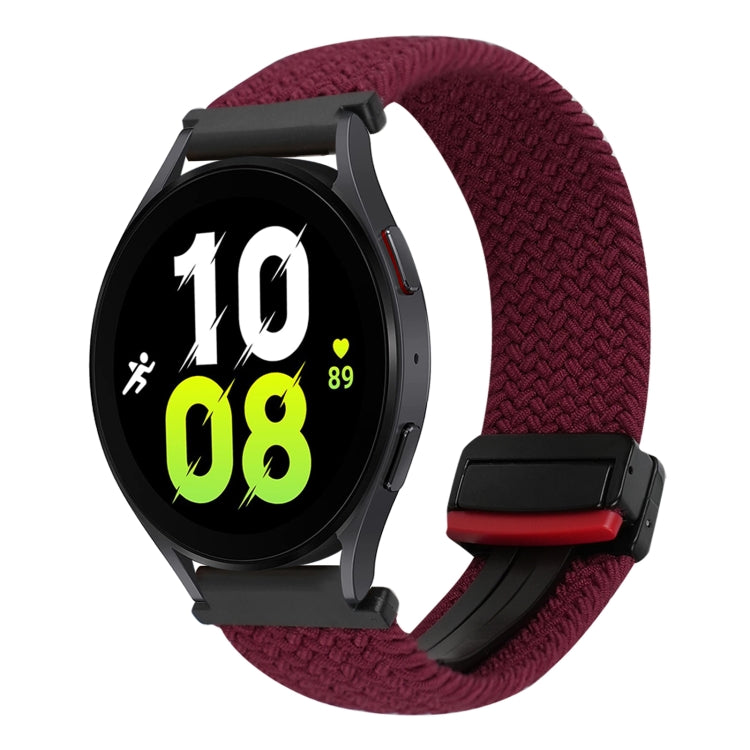 20毫米磁扣編織錶帶，適用於Samsung Galaxy Watch 6，適用於Samsung Galaxy Watch 5