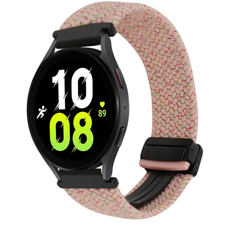 20毫米磁扣編織錶帶，適用於Samsung Galaxy Watch 6，適用於Samsung Galaxy Watch 5