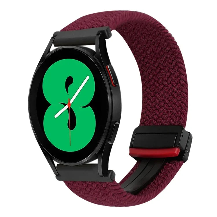 20mm 磁吸扣編織錶帶，適用於 Samsung Galaxy Watch 4，適用於 Samsung Galaxy Watch 4 Classic