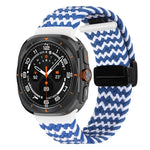 三星 Galaxy Watch Ultra 47mm 折疊磁扣編織錶帶