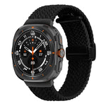 三星 Galaxy Watch Ultra 47mm 折疊磁扣編織錶帶