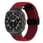 三星 Galaxy Watch Ultra 47mm 折疊磁扣編織錶帶