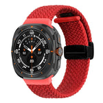 三星 Galaxy Watch Ultra 47mm 折疊磁扣編織錶帶