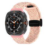 三星 Galaxy Watch Ultra 47mm 折疊磁扣編織錶帶