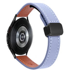 Slim Magnetic Buckle 20mm Microfiber Leather Watch Band, For Samsung Galaxy Watch 4  40 / 44mm, For Samsung Galaxy Watch 4 Classic 42 / 46mm