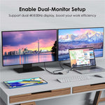 WAVLINK UHP510 Pro 87W PD 充電 USB C 至雙 HD 轉換器 4K 60Hz 螢幕轉接器