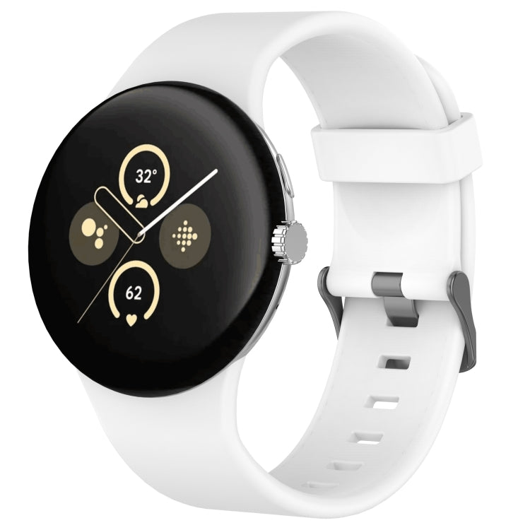 純色運動矽膠錶帶，適用於 Google Pixel Watch 4 / Watch 3 45mm