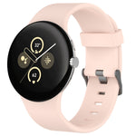 Solid Color Sports Silicone Watch Band, For Google Pixel Watch 4 / Watch 3 45mm