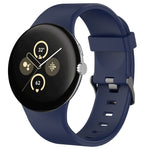 Solid Color Sports Silicone Watch Band, For Google Pixel Watch 4 / Watch 3 45mm