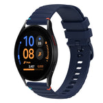 波浪點綴縫線20mm矽膠錶帶，適用於Samsung Galaxy Watch FE 40mm，Samsung Galaxy Watch 7 40 / 44mm，Samsung Galaxy Watch 6 Classic 43 / 47mm，Samsung Galaxy Watch 6 40 / 44mm