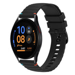 波浪點綴縫線20mm矽膠錶帶，適用於Samsung Galaxy Watch FE 40mm，Samsung Galaxy Watch 7 40 / 44mm，Samsung Galaxy Watch 6 Classic 43 / 47mm，Samsung Galaxy Watch 6 40 / 44mm