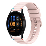 波浪點綴縫線20mm矽膠錶帶，適用於Samsung Galaxy Watch FE 40mm，Samsung Galaxy Watch 7 40 / 44mm，Samsung Galaxy Watch 6 Classic 43 / 47mm，Samsung Galaxy Watch 6 40 / 44mm