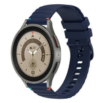 波浪點綴縫線 20mm 矽膠錶帶，適用於 Samsung Galaxy Watch 5 40 / 44mm，適用於 Samsung Galaxy Watch 5 Pro 45mm，適用於 Samsung Galaxy Watch 4 40 / 44mm，適用於 Samsung Galaxy Watch 4 Classic 42 / 46mm
