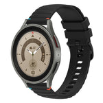 波浪點綴縫線 20mm 矽膠錶帶，適用於 Samsung Galaxy Watch 5 40 / 44mm，適用於 Samsung Galaxy Watch 5 Pro 45mm，適用於 Samsung Galaxy Watch 4 40 / 44mm，適用於 Samsung Galaxy Watch 4 Classic 42 / 46mm
