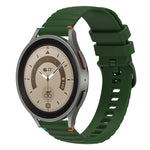波浪點綴縫線 20mm 矽膠錶帶，適用於 Samsung Galaxy Watch 5 40 / 44mm，適用於 Samsung Galaxy Watch 5 Pro 45mm，適用於 Samsung Galaxy Watch 4 40 / 44mm，適用於 Samsung Galaxy Watch 4 Classic 42 / 46mm