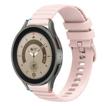 波浪點綴縫線 20mm 矽膠錶帶，適用於 Samsung Galaxy Watch 5 40 / 44mm，適用於 Samsung Galaxy Watch 5 Pro 45mm，適用於 Samsung Galaxy Watch 4 40 / 44mm，適用於 Samsung Galaxy Watch 4 Classic 42 / 46mm