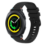 波浪點綴縫線 20mm 矽膠錶帶，適用於 Samsung Galaxy Gear Sport，適用於 Samsung Galaxy Watch Active 2，適用於 Samsung Galaxy Watch3 41mm，適用於 Samsung Galaxy Watch Active