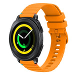 波浪點綴縫線 20mm 矽膠錶帶，適用於 Samsung Galaxy Gear Sport，適用於 Samsung Galaxy Watch Active 2，適用於 Samsung Galaxy Watch3 41mm，適用於 Samsung Galaxy Watch Active