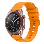 波浪點綴縫線 20mm 矽膠錶帶，適用於 Samsung Galaxy Gear Sport，適用於 Samsung Galaxy Watch Active 2，適用於 Samsung Galaxy Watch3 41mm，適用於 Samsung Galaxy Watch Active