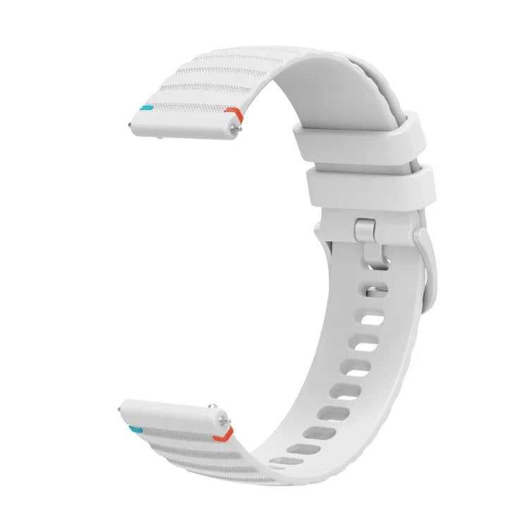 波浪點綴縫線 20mm 矽膠錶帶，適用於 Samsung Galaxy Watch 42mm，Samsung Gear S2 Classic