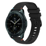 波浪點綴縫線 20mm 矽膠錶帶，適用於 Samsung Galaxy Watch 42mm，Samsung Gear S2 Classic